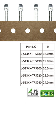 L-513XXXX-TRSH – 5.0mm Dia. LED Lamp